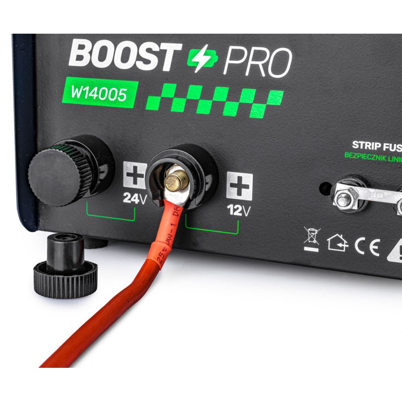 Carregador de bateria de automóvel Wuber W14005 com arranque auxiliar, 40 A, 12 V/24 V