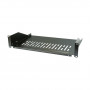 EFB Elektronik 691650TS.2A Prateleira 19" 2U, profundidade 300 mm, capacidade de carga 22 kg, RAL 9005, preta