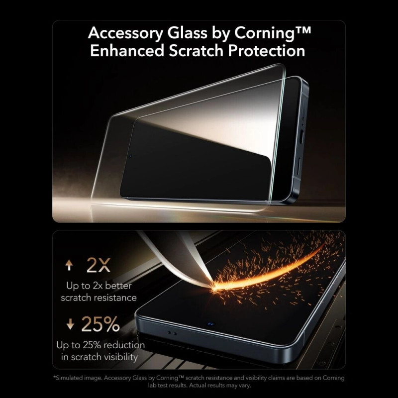 ESR UltraFit Armorite Pro Vidro Temperado para Samsung Galaxy S26 Ultra, Transparente