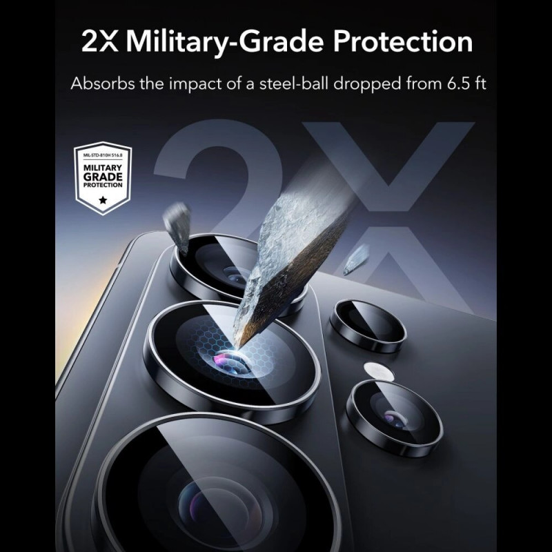 Protetor de câmara ESR Armorite para Samsung Galaxy S26 Ultra, preto