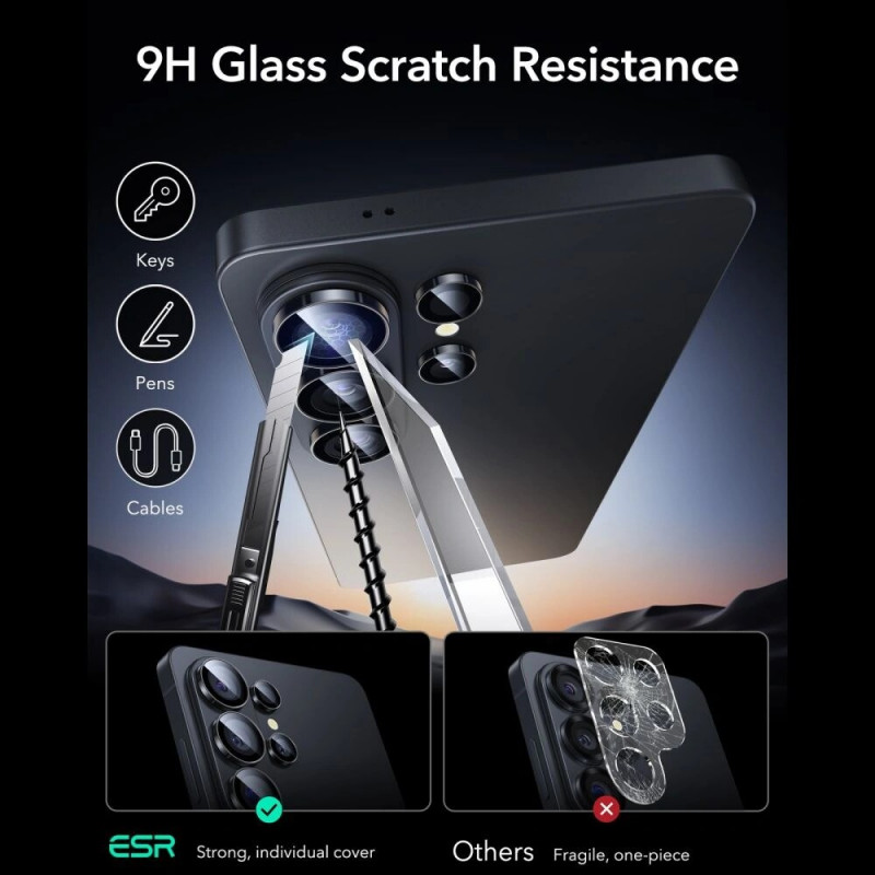 Protetor de câmara ESR Armorite para Samsung Galaxy S26 Ultra, preto