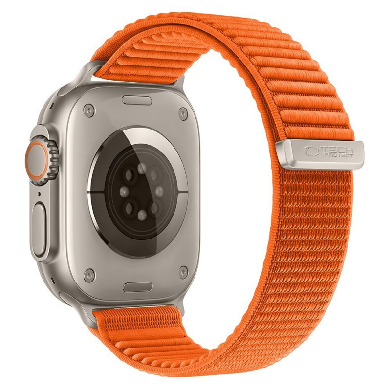 Pulseira Tech-Protect Nylonloop para Apple Watch 8 / 9 / 10 / 11 / 12 / SE / Ultra 44/45/46/49 mm, Laranja