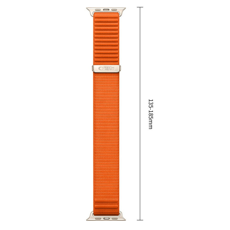 Pulseira Tech-Protect Nylonloop para Apple Watch 8 / 9 / 10 / 11 / 12 / SE / Ultra 44/45/46/49 mm, Laranja