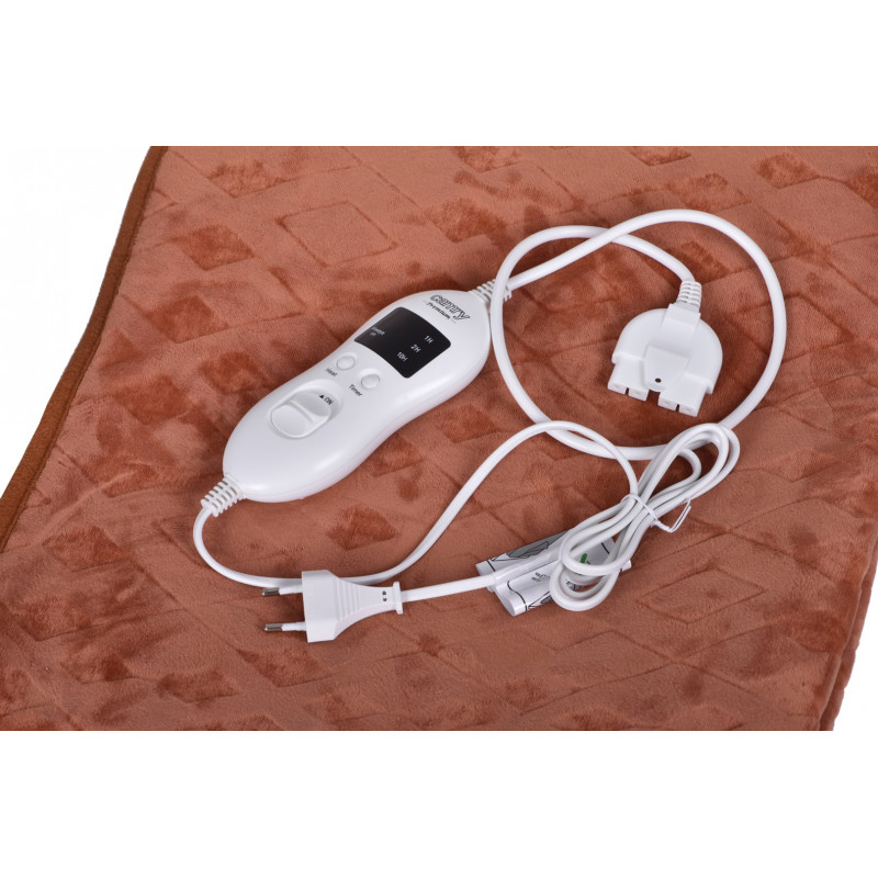 Camry CR 7435 Cobertor elétrico com temporizador, 8 níveis de aquecimento, 1 pessoa, 60 W