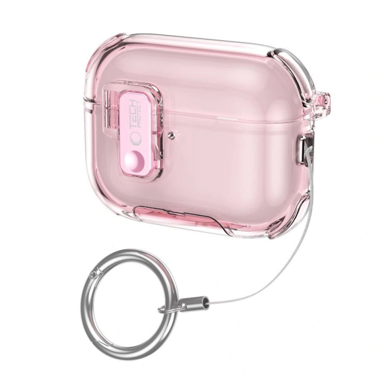 Capa para estojo de carregamento Tech-Protect Bounce Pro para Apple AirPods Pro 3, rosa