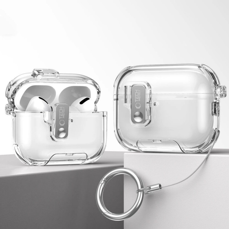 Capa para estojo de carregamento Tech-Protect Bounce Pro para Apple AirPods Pro 3, rosa