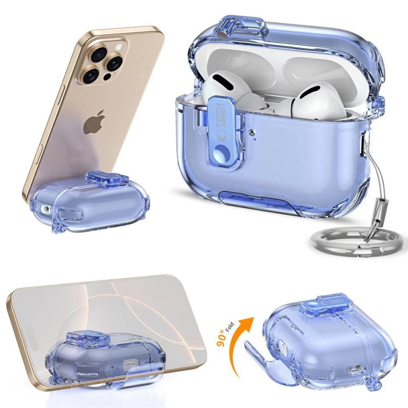 Capa para estojo de carregamento Tech-Protect Bounce Pro para Apple AirPods Pro 3, rosa