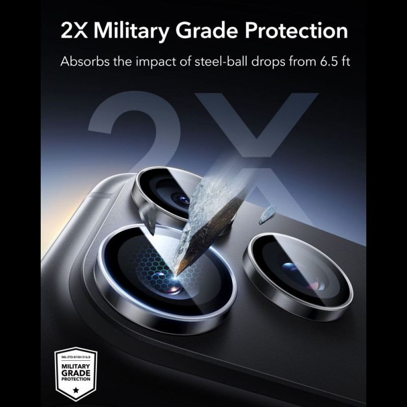 ESR Protetor de câmara Armorite para Apple iPhone 18 Pro / 18 Pro Max, transparente, 1D99500202