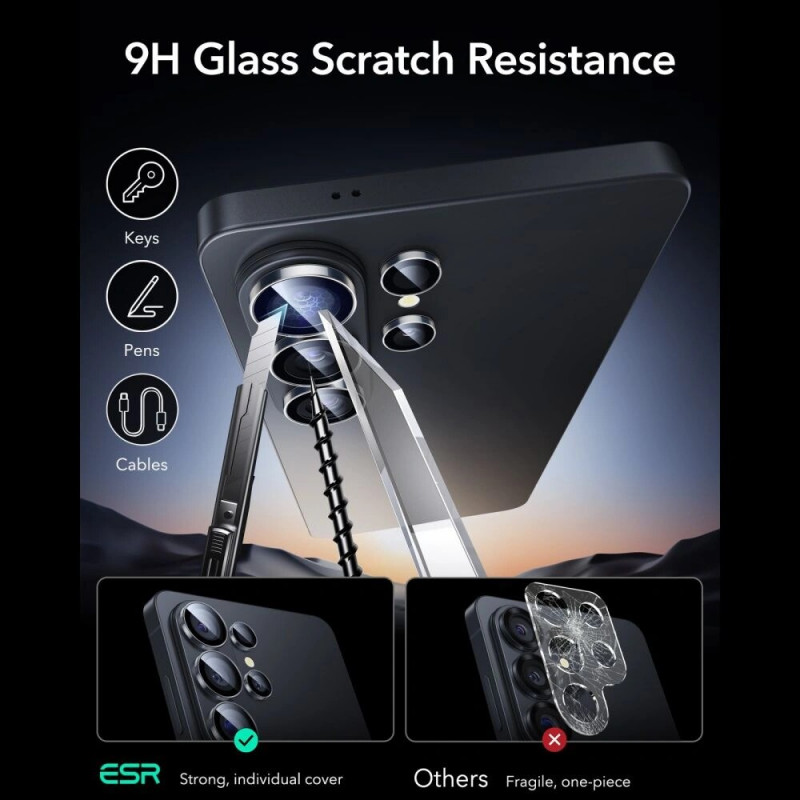 Protetor de câmara ESR Armorite para Samsung Galaxy S26 Ultra, transparente