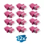 Adaptador de fibra LogiLink FA02LC8 LC Duplex, 12 peças, com flange, violeta