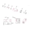 Adaptador de fibra LogiLink FA02LC8 LC Duplex, 12 peças, com flange, violeta