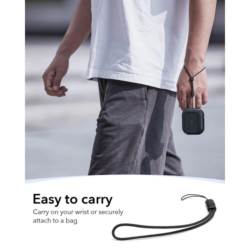 Capa ESR Orbit HaloLock MagSafe para Apple AirPods Pro 3, preta