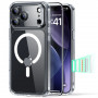 Capa ESR Classic Hybrid MagSafe com vidro temperado para Apple iPhone 17 Pro Max, transparente