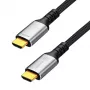 Cabo HDMI LogiLink CH0125, A/M para A/M, 8K/60 Hz, 48 Gbps, metal, nylon, preto/cinzento, 7,5 m
