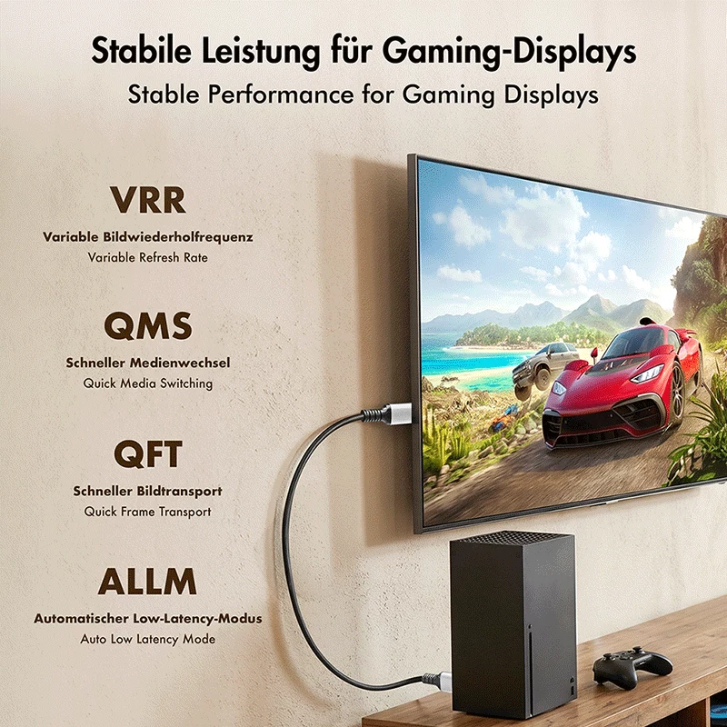 Cabo HDMI LogiLink CH0126, A/M para A/M, 8K/60 Hz, 48 Gbps, metal, nylon, preto/cinzento, 10 m