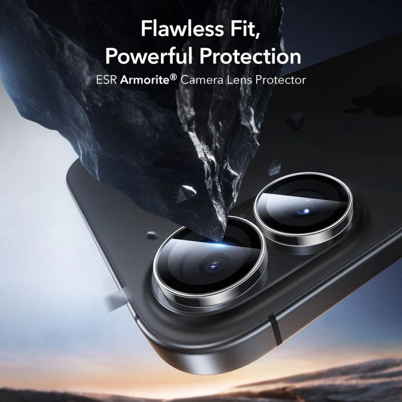 ESR Protetor de câmara Armorite para Apple iPhone 16 / 16 Plus / 17, transparente (ESR930)