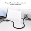 Cabo USB 2.0 Type-C Logilink CU0515, C/M para B/M, 480 Mbps, nylon, metal, preto/prateado, 2 m