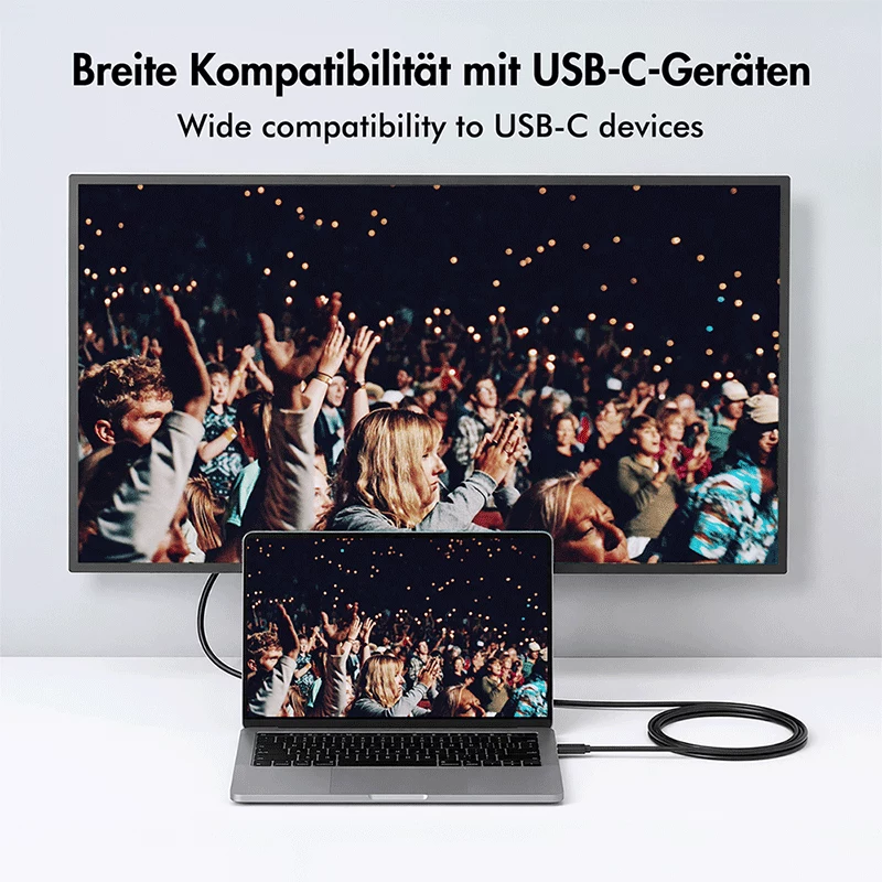 Cabo Logilink UA0475 USB 3.2 Gen1 Type-C, C/M para VGA/M, 1080p/60 Hz, preto, 1,8 m