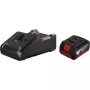 Kit de arranque Bosch 1600A03CH1, 2x baterias GBA 18V 5.0 Ah, carregador GAL 12V/18