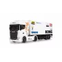 Amewi Mini-Scania 730 S com reboque de caixa 1:64 RTR, branco (22784)