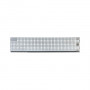Grelha frontal IPC Inter-Tech FG-2US, prateada, com fecho (88887138)