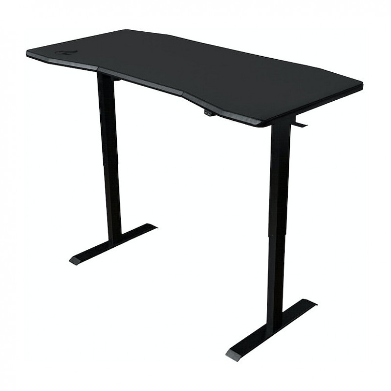 Secretária gaming Nitro Concepts D16E NC-GP-DK-008, Carbon Black, 1600x800, altura ajustável eletricamente