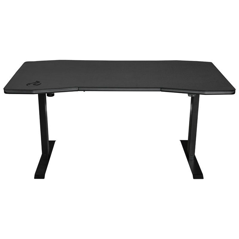 Secretária gaming Nitro Concepts D16E NC-GP-DK-008, Carbon Black, 1600x800, altura ajustável eletricamente