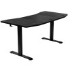 Secretária gaming Nitro Concepts D16E NC-GP-DK-008, Carbon Black, 1600x800, altura ajustável eletricamente
