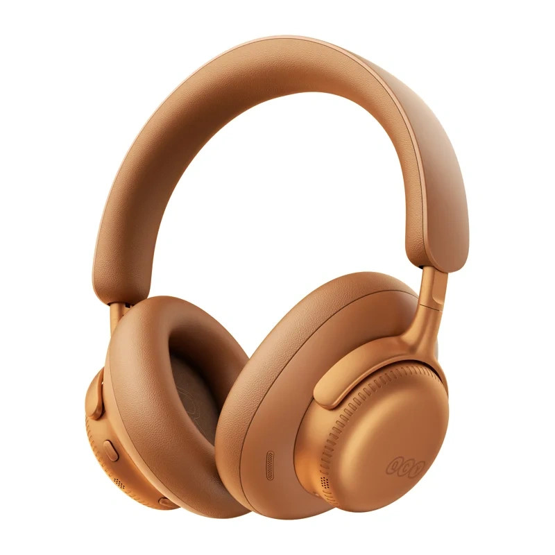 Auscultadores sem fios over-ear QCY H6 Ultra, ANC adaptativo, Bluetooth 6.0, laranja