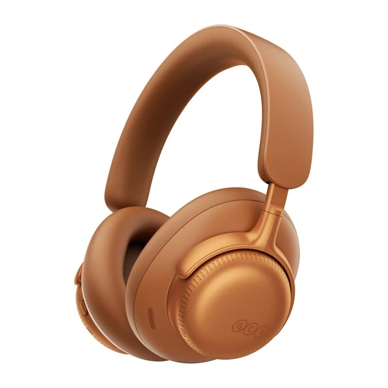 Auscultadores sem fios over-ear QCY H6 Ultra, ANC adaptativo, Bluetooth 6.0, laranja