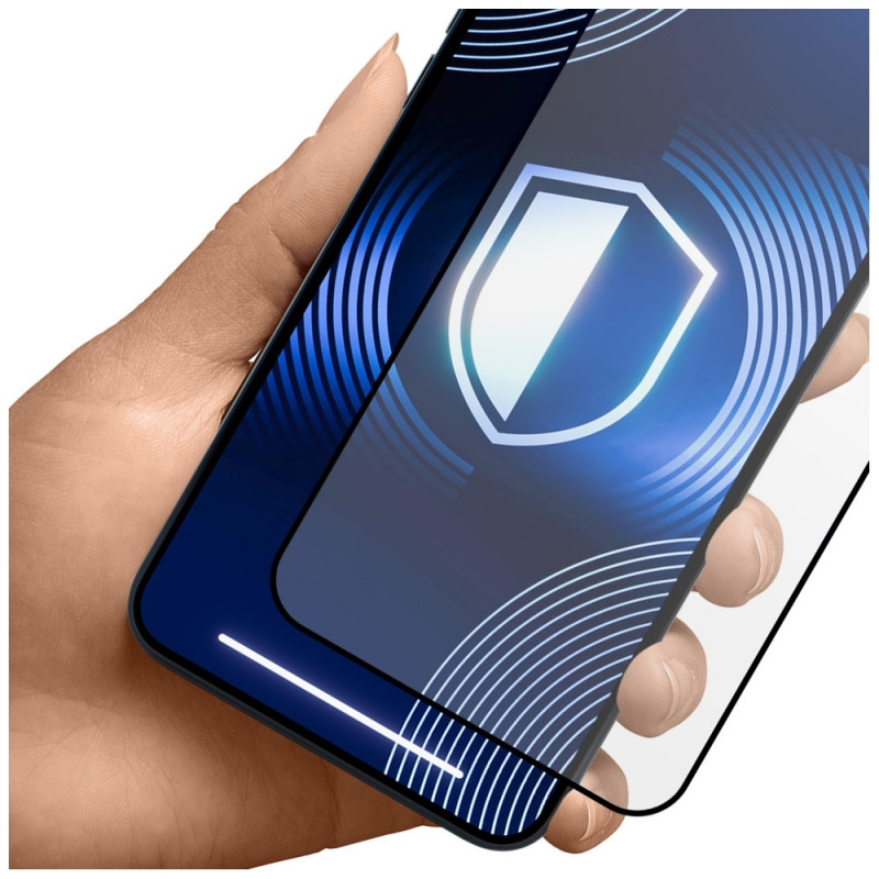 Película de vidro temperado 3MK HardGlass Matt Max para Apple iPhone 18 Pro Max, mate, preta