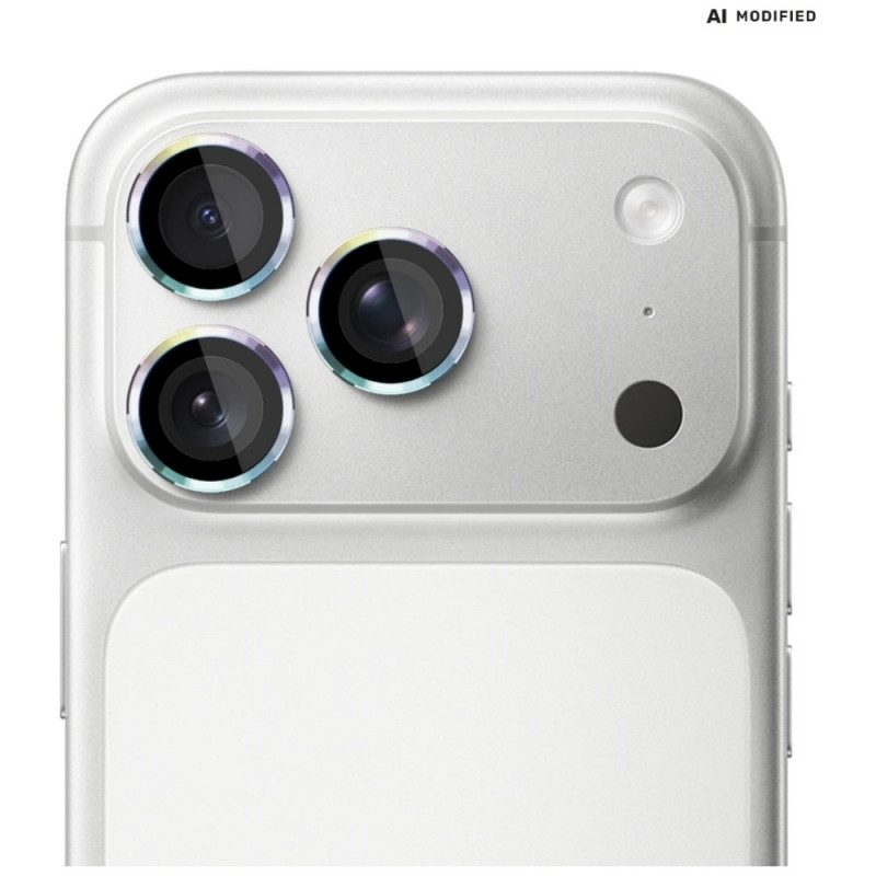 Proteção para lentes de câmara 3MK Lens Protection Pro para Apple iPhone 18 Pro / 18 Pro Max, vidro temperado, rainbow