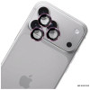 3MK Lens Protection Pro Apple iPhone 18 Pro / 18 Pro Max protetor de lentes da câmara, vidro temperado, bordô