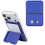 Carteira MagSafe BMW M Carbon Metal Logos, azul