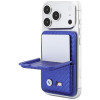 Carteira MagSafe BMW M Carbon Metal Logos, azul
