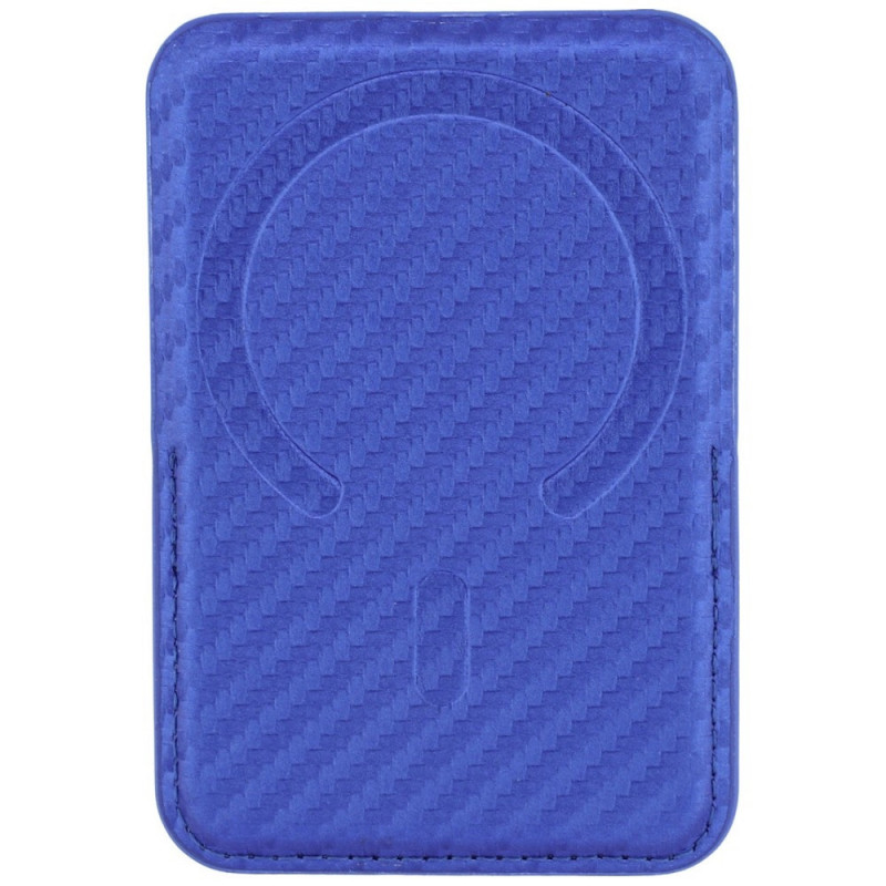 Carteira MagSafe BMW M Carbon Metal Logos, azul