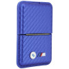Carteira MagSafe BMW M Carbon Metal Logos, azul