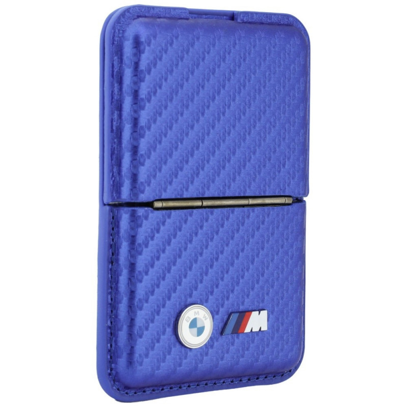 Carteira MagSafe BMW M Carbon Metal Logos, azul