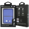 Carteira MagSafe BMW M Carbon Metal Logos, azul