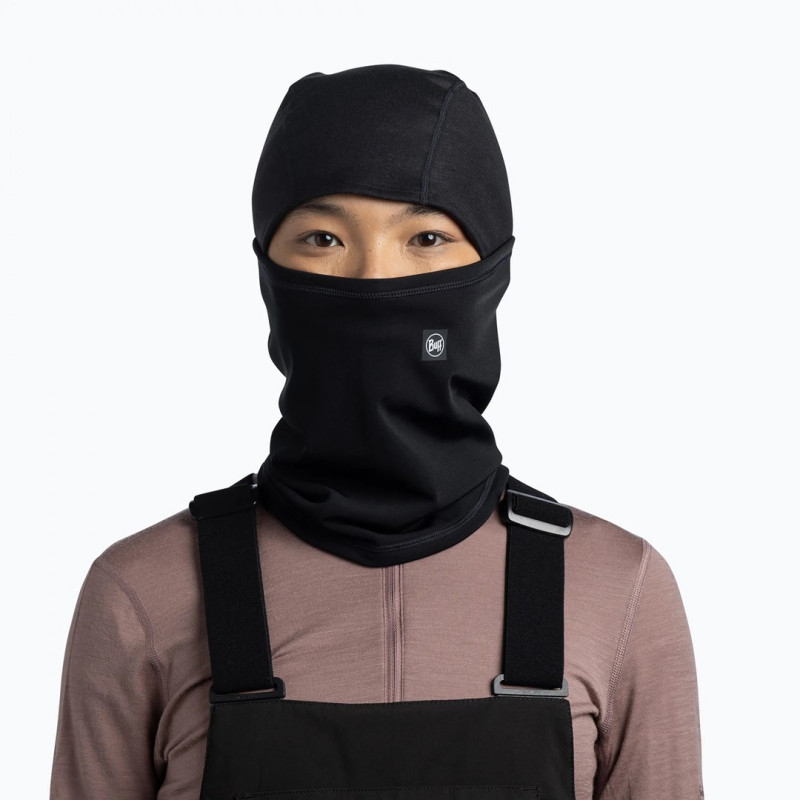 Balaclava articulada Tech Fleece BUFF preto sólido