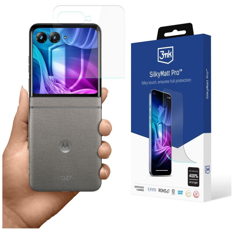Película Protetora Mate 3MK Silky Matt Pro para Motorola Razr 70