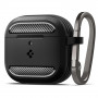 Capa Spigen Rugged Armor para Apple AirPods 4, preto mate