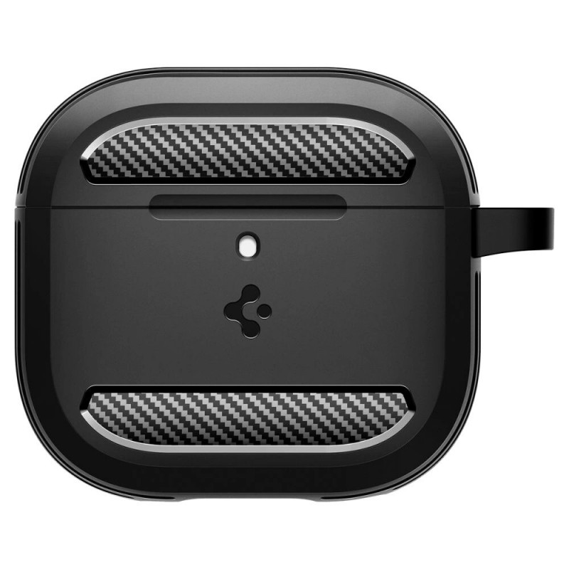 Capa Spigen Rugged Armor para Apple AirPods 4, preto mate