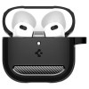 Capa Spigen Rugged Armor para Apple AirPods 4, preto mate
