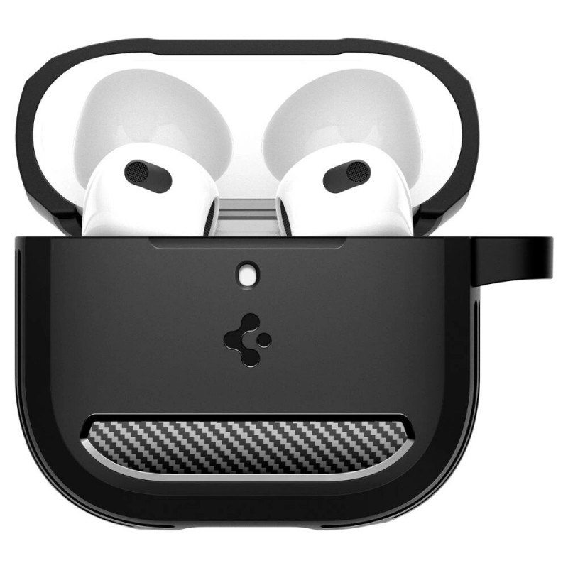Capa Spigen Rugged Armor para Apple AirPods 4, preto mate