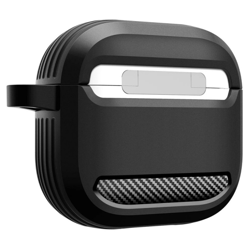 Capa Spigen Rugged Armor para Apple AirPods 4, preto mate