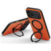 Capa UNIQ Elix para Apple iPhone 18 Pro Max / 17 Pro Max, suporte rotativo 360, laranja