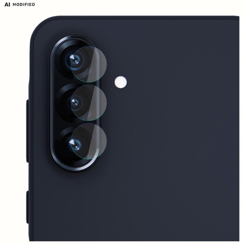 Protetor de lente de câmara 3MK Lens Protection Hybrid Glass para Samsung Galaxy A36 (4 un.)