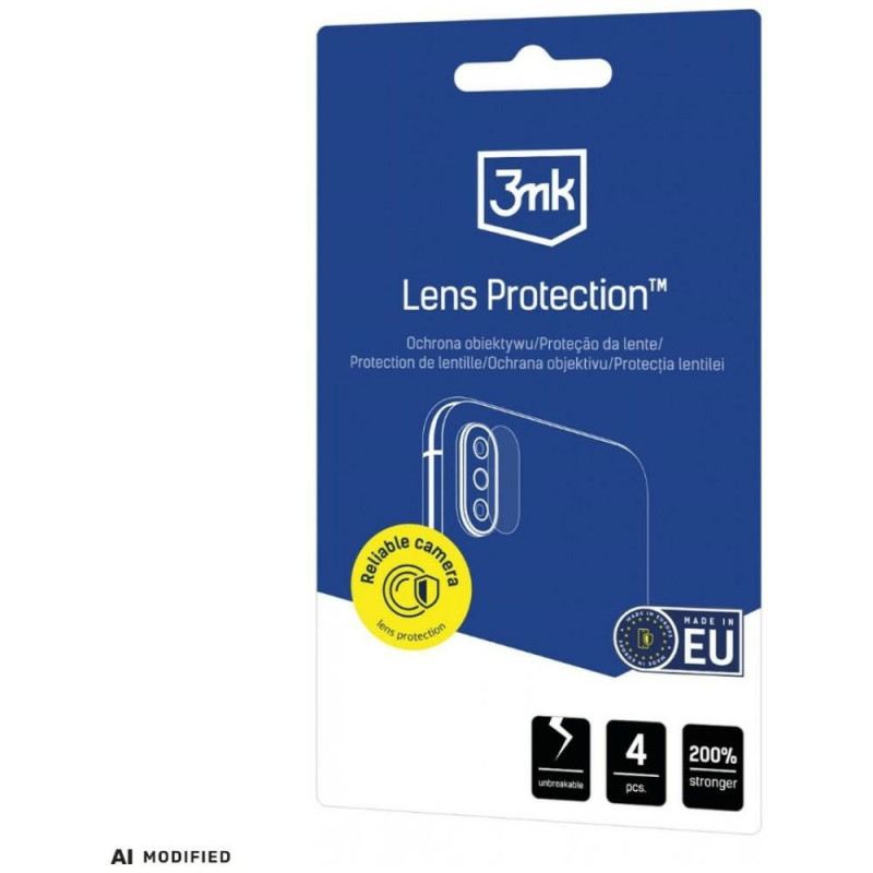 Protetor de lente de câmara 3MK Lens Protection Hybrid Glass para Samsung Galaxy A36 (4 un.)