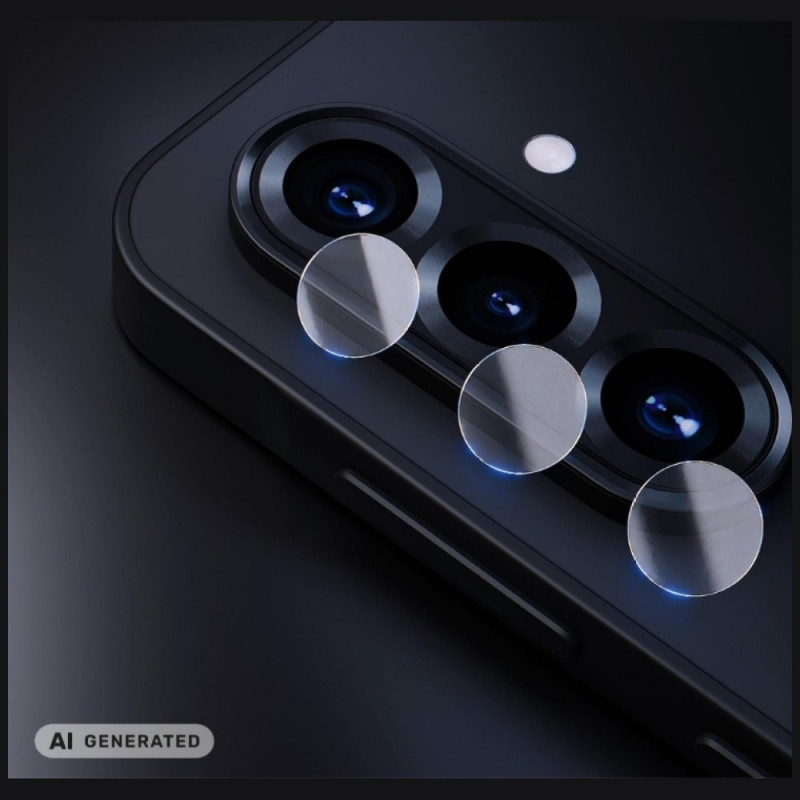 Protetor de lente de câmara 3MK Lens Protection Hybrid Glass para Samsung Galaxy A36 (4 un.)